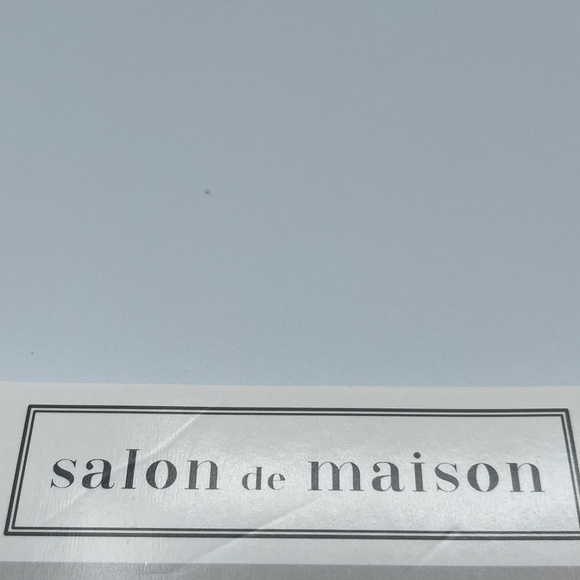 NEW Salon de Maison  delicate lurex weave Curtain w Silver LUNA 50 X 64 2 PANELS - Picture 7 of 13